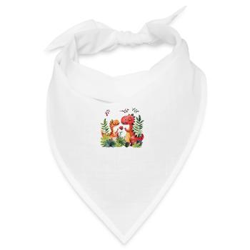 Warum sind Saurier bei Kindern so beliebt? - Bandana Dreieckstuch - Weiß - Vorne