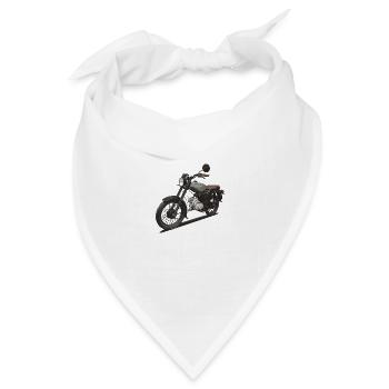 S51 // Illustration - Bandana Dreieckstuch - Weiß - Vorne