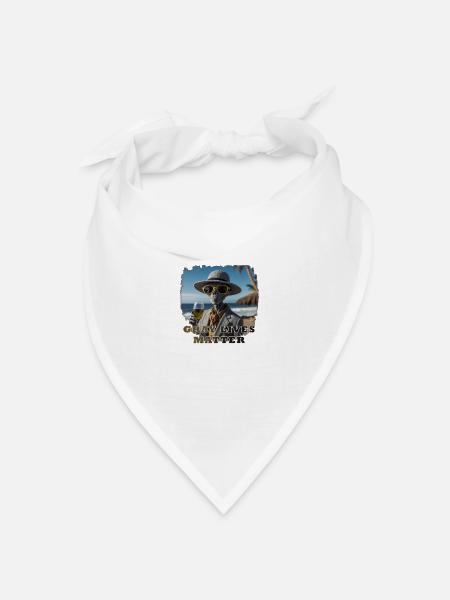 Gray lives matter - Version 1 - Bandana Dreieckstuch - Weiß
