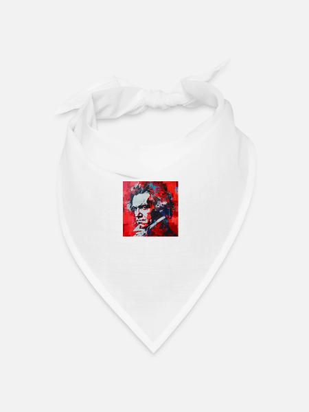 Beethoven No.3 - Bandana Dreieckstuch - Weiß