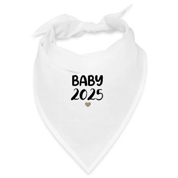 Baby 2025 - Bandana Dreieckstuch - Weiß - Vorne