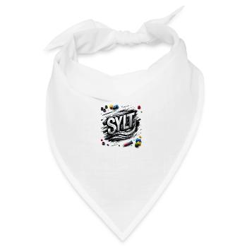 Sylt - Nordsee - Deutschland - Kampen - Insel - Bandana Dreieckstuch - Weiß - Vorne