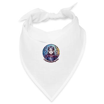 ADNP Syndrom Mädchen - Bandana Dreieckstuch - Weiß - Vorne