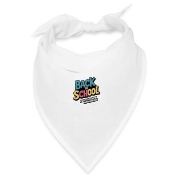 zurück in die Schule - Bandana Dreieckstuch - Weiß - Vorne