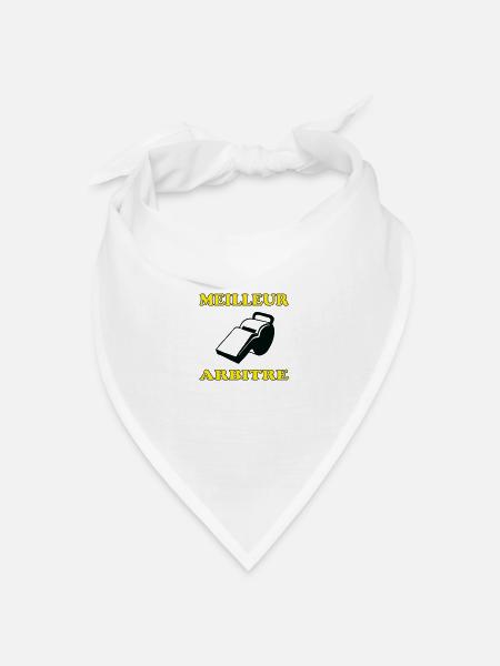 Bester Schiedsrichter - Bandana Dreieckstuch - Weiß