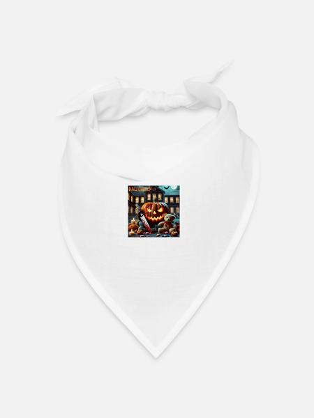Blutiges Halloween - Bandana Dreieckstuch - Weiß