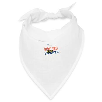 ES LEBE DER URLAUB. FEIERTAG. FROHE FEIERTAGE. - Bandana Dreieckstuch - Weiß - Vorne