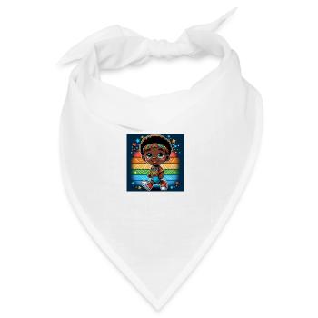 Freiheit - Bandana Dreieckstuch - Weiß - Vorne