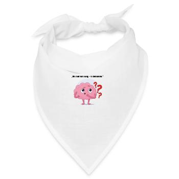 einmal kurz weg - Bandana Dreieckstuch - Weiß - Vorne