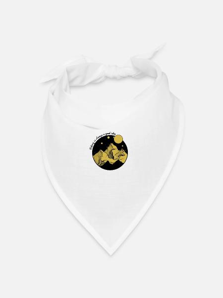 MOUNTAIN LOVER - Berggipfel - Bergwandern - Bandana Dreieckstuch - Weiß