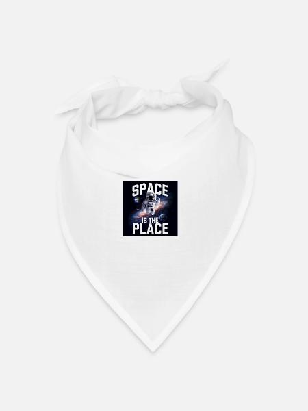 Space is the Place - Bandana Dreieckstuch - Weiß