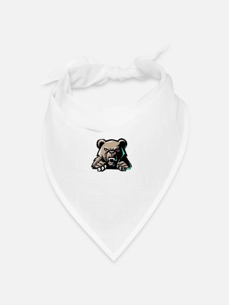 AustriaDerBär - Bandana Dreieckstuch - Weiß