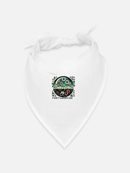 Schmutziger Garten - Bandana Dreieckstuch - Weiß