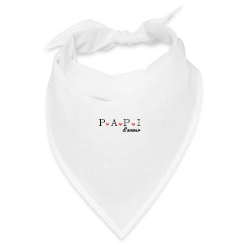 Opa der Liebe - Bandana Dreieckstuch - Weiß - Vorne