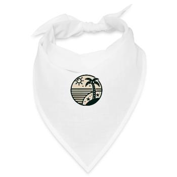 Küste - Bandana Dreieckstuch - Weiß - Vorne