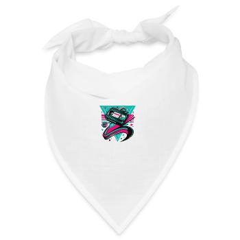 SEI FREUNDLICH, SPULE ZURÜCK - Bandana Dreieckstuch - Weiß - Vorne