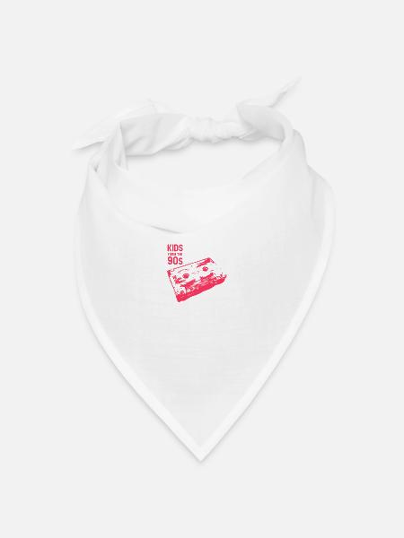 Kids from the 90s - red flavor - Bandana Dreieckstuch - Weiß