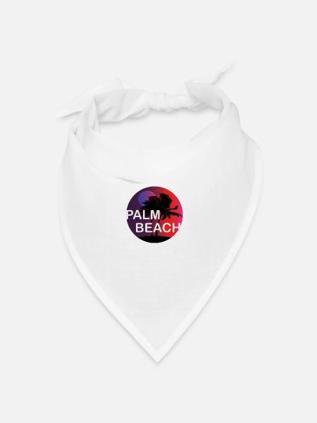 PalmBaech - Bandana Dreieckstuch - Weiß