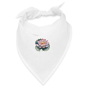 Flower Power - Bandana Dreieckstuch - Weiß - Vorne