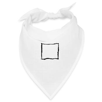 rechteck - Bandana Dreieckstuch - Weiß - Vorne