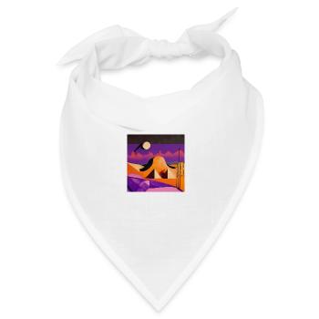 Ein geheimer Ort - Bandana Dreieckstuch - Weiß - Vorne