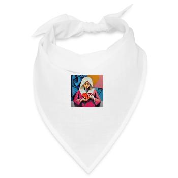 Bedingungslose Liebe - Bandana Dreieckstuch - Weiß - Vorne