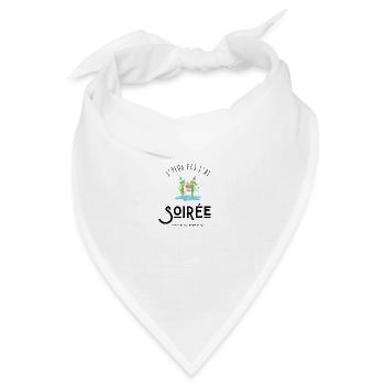 Ich kann nicht, ich hatte einen Abend mit Außerirdischen - Bandana Dreieckstuch - Weiß - Vorne