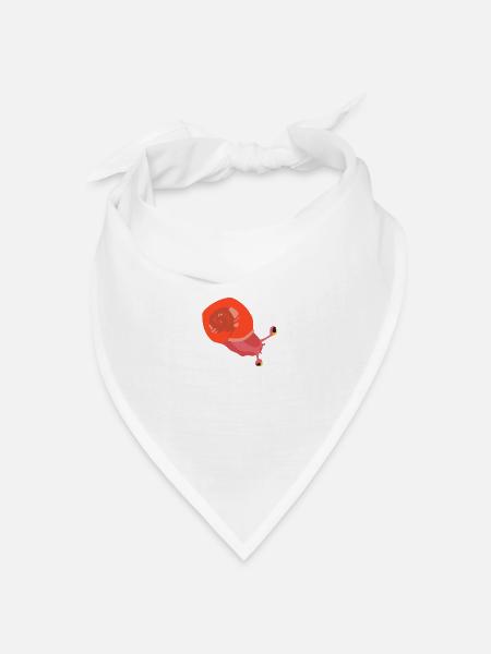 Schnecken-Zinzin - Bandana Dreieckstuch - Weiß
