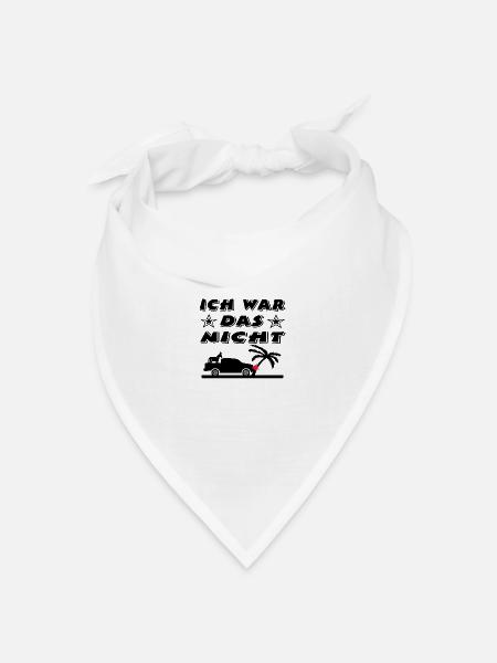 Auto - Bandana Dreieckstuch - Weiß