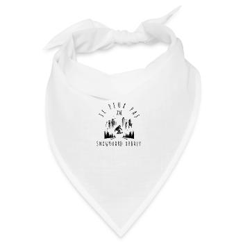 Ich kann nicht, ich habe urbanes Snowboarden - Bandana Dreieckstuch - Weiß - Vorne