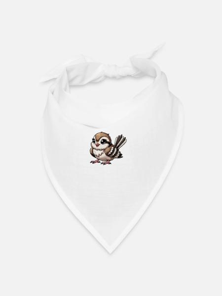 Spatz - Bandana Dreieckstuch - Weiß