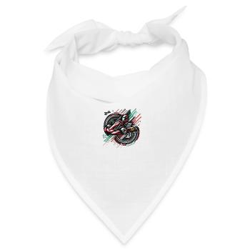 Karting Motorsport - Bandana Dreieckstuch - Weiß - Vorne