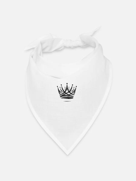 Königin Königin - Bandana Dreieckstuch - Weiß