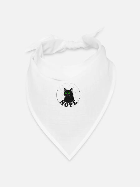 Cat Nope 09075 - Bandana Dreieckstuch - Weiß