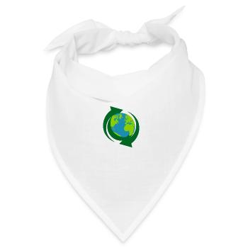 Recycling - Bandana Dreieckstuch - Weiß - Vorne