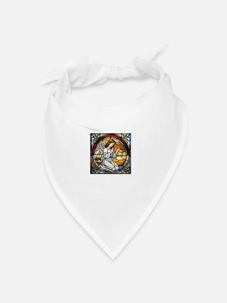 Praying Angel, Engel - Bandana Dreieckstuch - Weiß