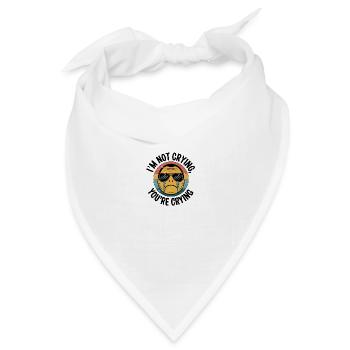 Ich weine nicht, du weinst - Bandana Dreieckstuch - Weiß - Vorne