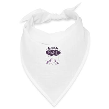 Bald Oma Zukünftige Großmutter - Bandana Dreieckstuch - Weiß - Vorne