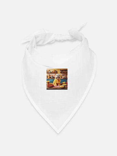 copilot image 1739294155524 - Bandana Dreieckstuch - Weiß