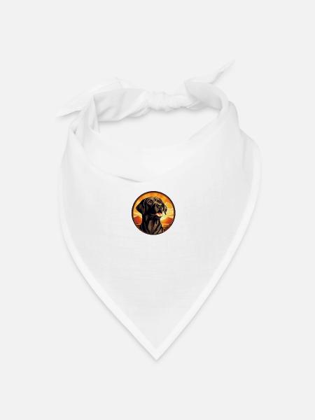 Hundefreund Labrador - Bandana Dreieckstuch - Weiß