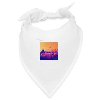 Berlin - Bandana Dreieckstuch - Weiß - Vorne