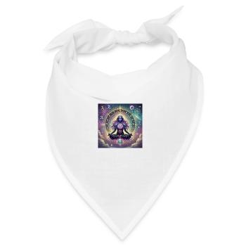 Erwecke deine spirituelle Energie - Bandana Dreieckstuch - Weiß - Vorne