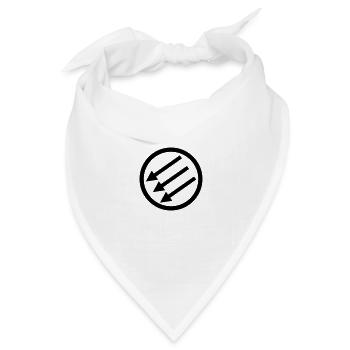 Järnfronten / Eiserne Front / Iron Front - Bandana Dreieckstuch - Weiß - Vorne