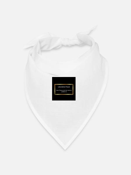 Traumleben - Bandana Dreieckstuch - Weiß