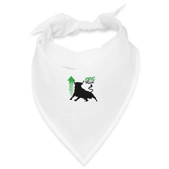 Pre Rich - Im Bullrun-Modus - Bandana Dreieckstuch - Weiß - Vorne
