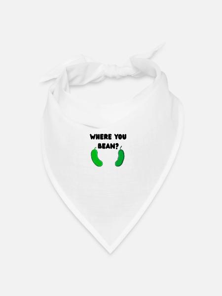 Where you bean - Bandana Dreieckstuch - Weiß