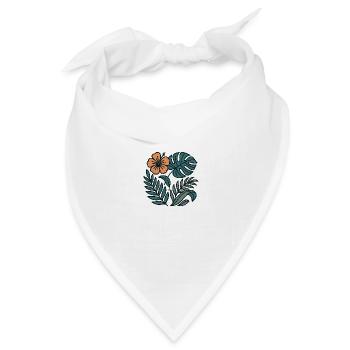Aloha Flora - Bandana Dreieckstuch - Weiß - Vorne