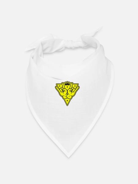Hand Party Zeichen - Bandana Dreieckstuch - Weiß