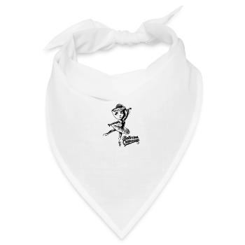 Cappuccino Ballerina | Italienische Hirnfäule - Bandana Dreieckstuch - Weiß - Vorne