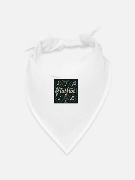 Flötflöt - Bandana Dreieckstuch - Weiß